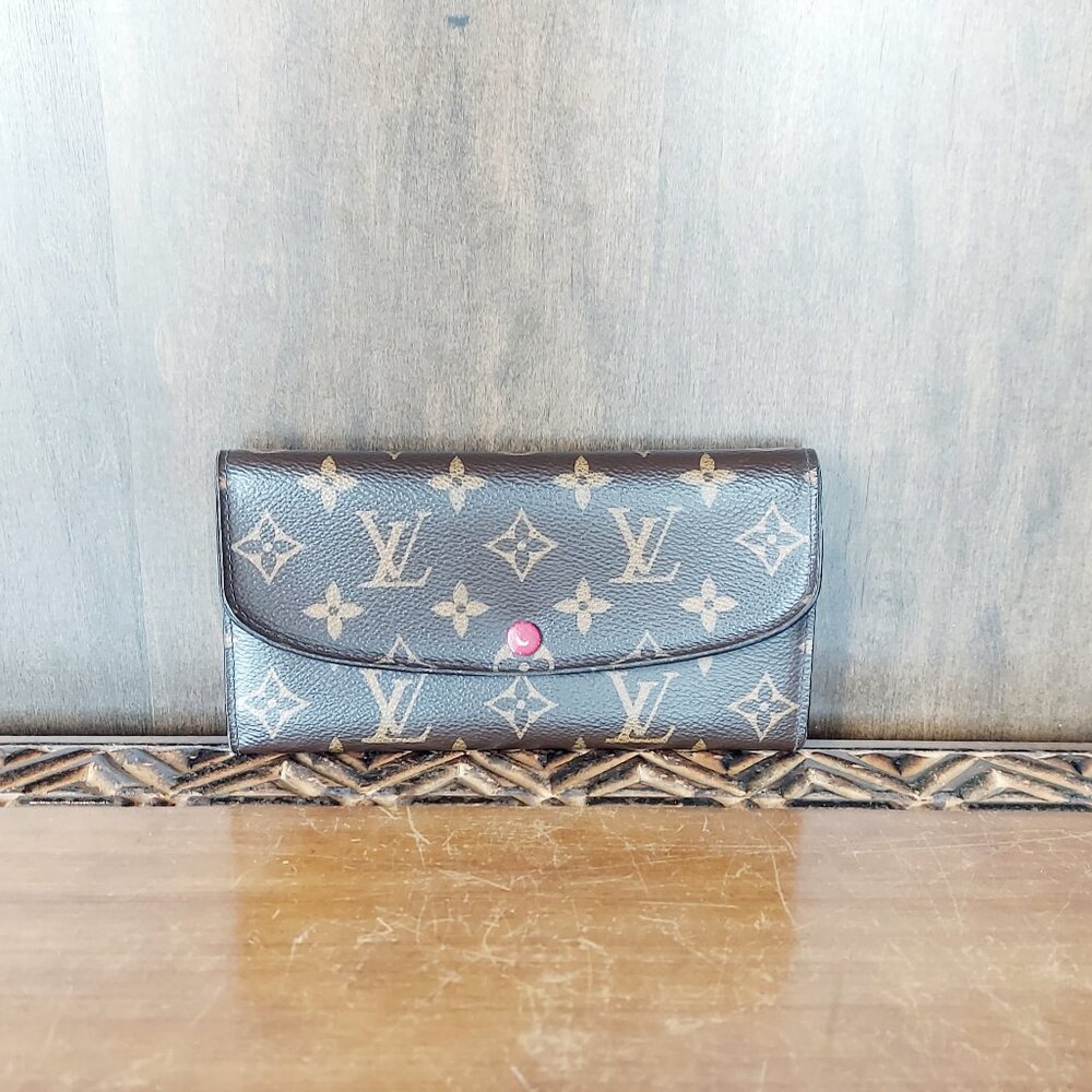 Louis Vuitton Monogram Fuchsia Emilie Wallet